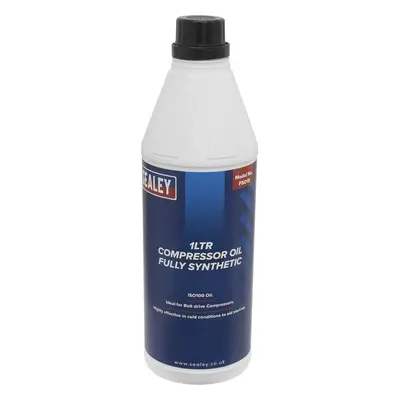 1L Fully Synthetic Compressor Oil - Suits Belt Drive Compressors - Start-Up Aid