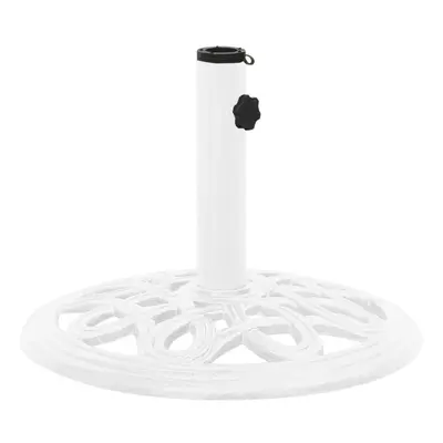 (white, ? x cm) vidaXL Umbrella Base Outdoor Parasol Stand Garden Umbrella Holder Cast Iron