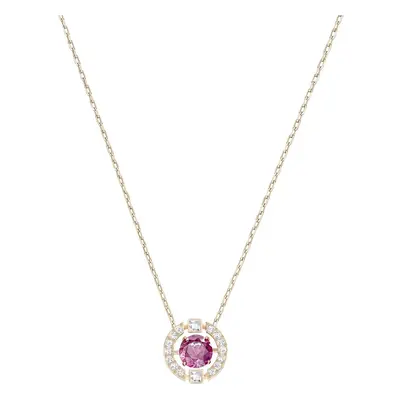 Swarovski Sparkling Dance Collection Rose Gold Red Necklace