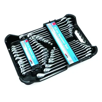 Hilka AF/Metric Combination Spanner Set, Set of Pieces