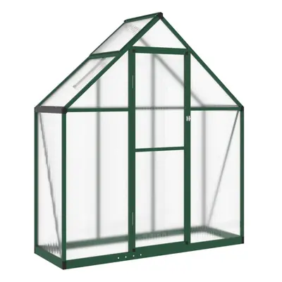 (green, x x cm) vidaXL Greenhouse with Base Frame Garden Walk in Plant Grow House Aluminium