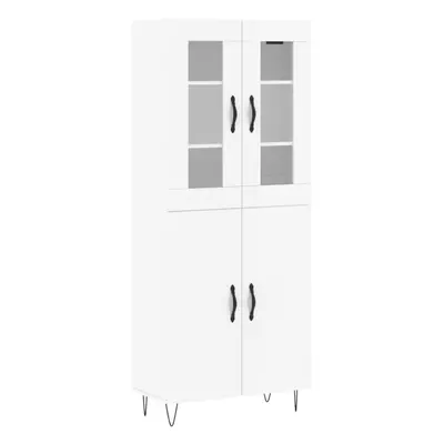 (high gloss white, doors) vidaXL Highboard Sideboard Storage Cabinet Home Side Cabinet Engineere