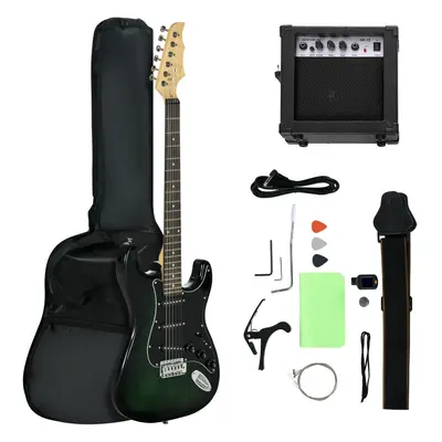 SPORTNOW Six-String Electric Guitar w/ 15W Amp, Digital Turner, Picks, Bag