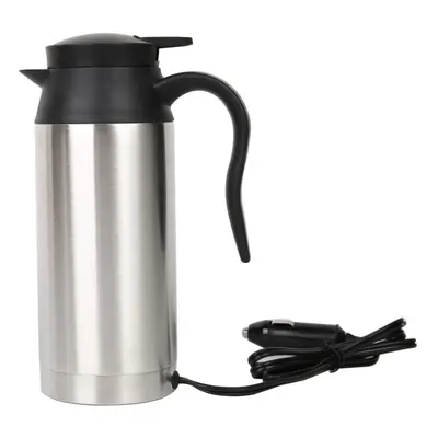 750ml Stainless Steel Car Electric Kettle Heating Insulation Mug Travel Pot 12V