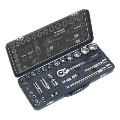 26 PACK Socket Set 1/2" Metric Square Drive - Point LOCK-ON Rounded Heads