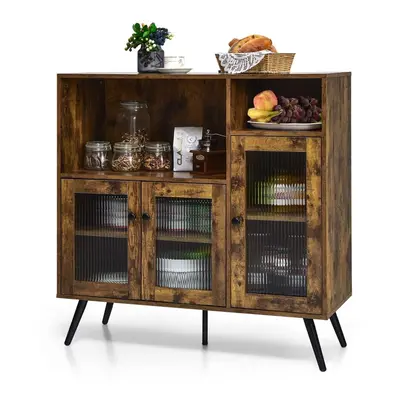 Industrial Sideboard Cabinet Kitchen Cupboard with Adjustable Shelves