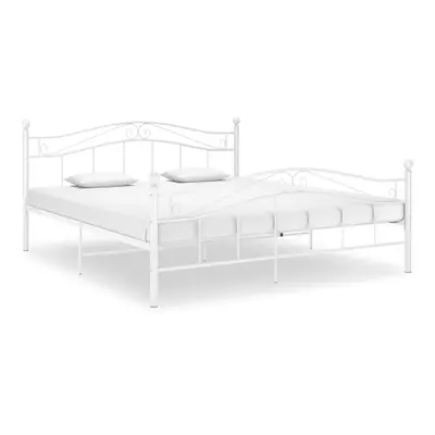 (white, x cm) vidaXL Bed Frame Metal Home Bedroom Double Bed Base Multi Colours Multi Sizes