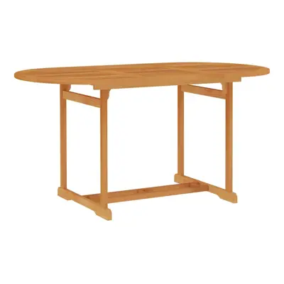 vidaXL Solid Teak Wood Garden Table Wooden Dining Dinner Outdoor Furniture