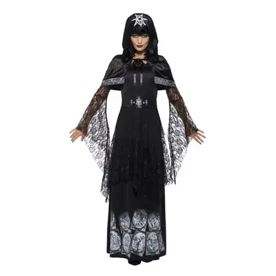 Smiffy's Women's Black Magic Mistress Costume, Dress, Belt And Cape, Legends Of - costume magic 