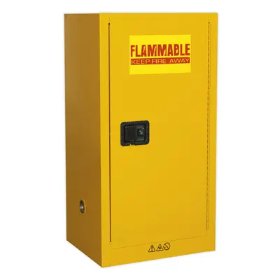 Flammable Substance Storage Cabinet - 585mm x 460mm x 1120mm - 3-Point Key Lock