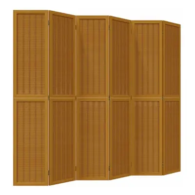 (40 x cm/ piece) vidaXL Room Divider Panel Office Privacy Screen Brown Solid Wood Paulownia