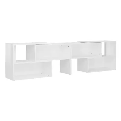 vidaXL TV Cabinet High Gloss White Engineered Wood Sideboard Plasma Cabinet