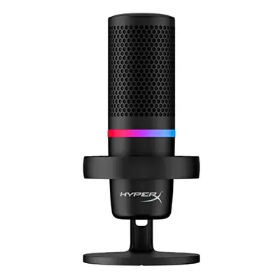 HyperX DuoCast RGB USB Condenser Microphone for PC, PS5, PS4, Mac, Low-profile Shock Mount, Card