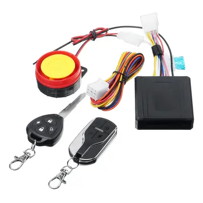 12V Motorcycle Security Alarm System Remote Control Engine Start Universal