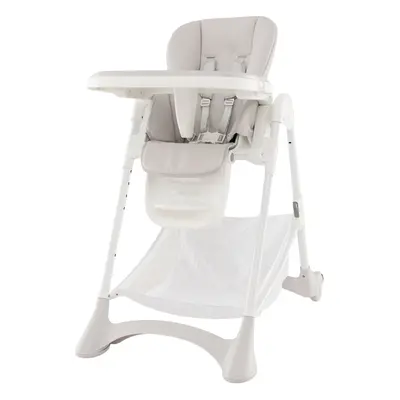 Folding Baby High Chair Adjustable Convertible High Chair W/ Detachable Food Tray