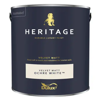 (Ochre White) Dulux Heritage Velvet Matt 125ml Tester Pot