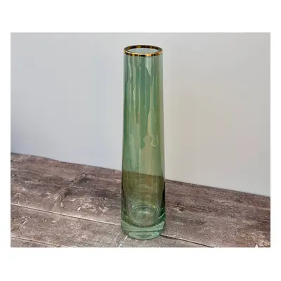 LSA Sorbet Green Tinted Vase, 37.5cm