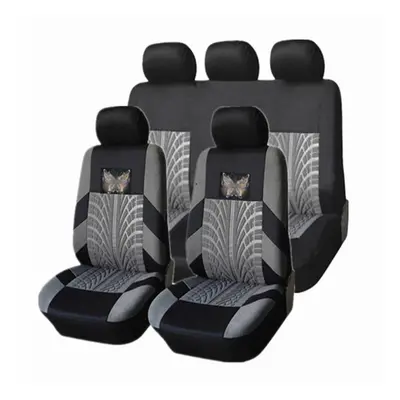 (Grey) Car Seat Covers Fabric