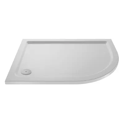 1200mm x 800mm Premium Slip Resistant Shower Tray - Right Hand Offset Quadrant - White