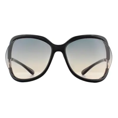 Tom Ford Sunglasses Anouk 01B Shiny Black Smoke Grey Gradient