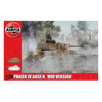 Airfix A1351 1:35 Panzer IV Ausf.H Mid Version Tank Model Kit