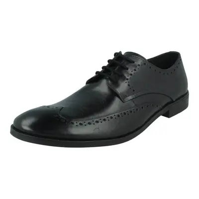 (Black, UK 8) Mens Clarks Smart Lace Up Shoes Stanford Walk - G Fit