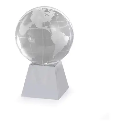 3 in. Acetate Etched Glass Globe with Base, Clear