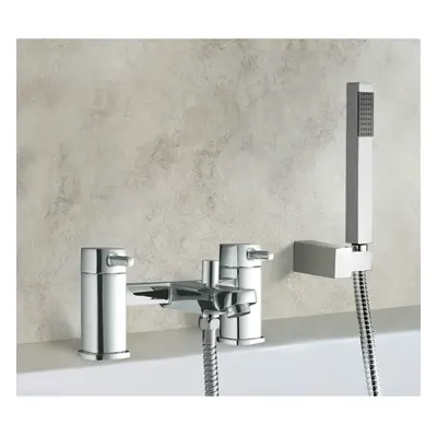 Bathroom Waterfall Chrome Mixer Tap Bathroom Taps with Hand Held | Boston