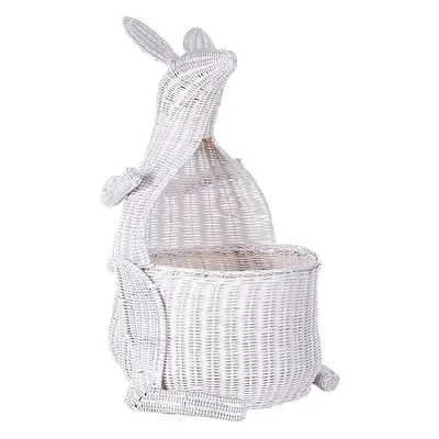 Rattan Kangaroo Basket White KAPITI