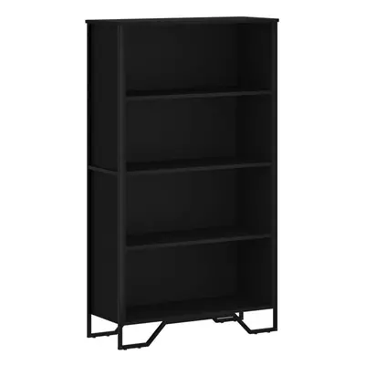 (black, x x 137.5 cm) vidaXL Bookcase Bookshelf Book Rack Storage Cabinet Sonoma Oak Engineered 