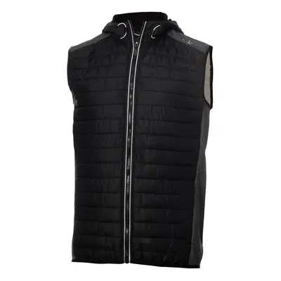 (3XL, Charcoal Marl) Calvin Klein Mens Redwood Hooded Hybrid Lightweight Gilet