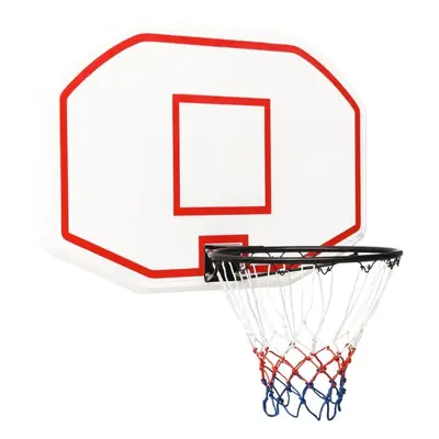 (white, x x cm) vidaXL Basketball Backboard Polyethene Hoop Board Black/White Multi Sizes