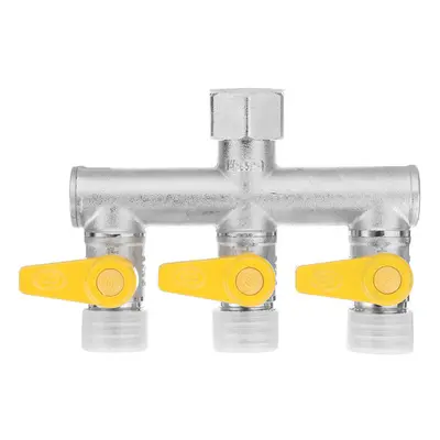 1/2'' Garden Hose Maniford Quick Connector Outlet Three Way Splitter Valve Adapter Hose Connecto