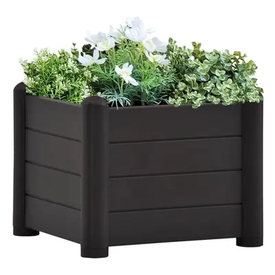 Garden Raised Bed PP Anthracite 43x43x35 cm