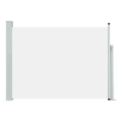 (cream, x cm) vidaXL Retractable Side Awning Outdoor Privacy Screen Blind Sunshade Shelter