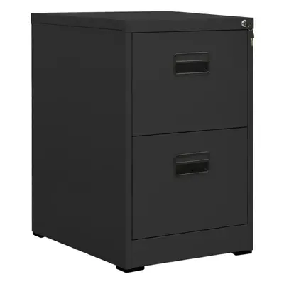 vidaXL Filing Cabinet Anthracite Steel Office Storage File Document Cabinet