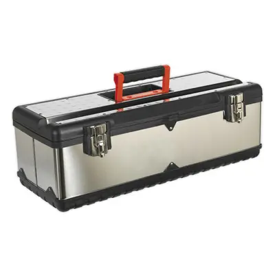 660 x x 225mm Tool Box & Tote Tray - Heavy Duty Steel Portable Storage Case