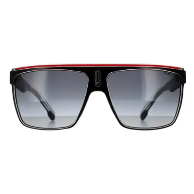 Carrera Sunglasses 22/N T4O 9O Black Crystal White Red Dark Grey Gradient