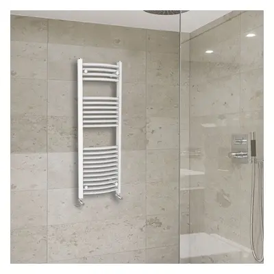 (1200x500mm) Warmehaus Curved Heated Towel Rail Central Heating for Bathroom Kitchen Radiator La