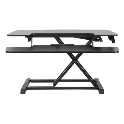 Dellonda 35" Height-Adjustable Standing Desk Riser, 505mm Maximum Height, 15kg Load Capacity - B