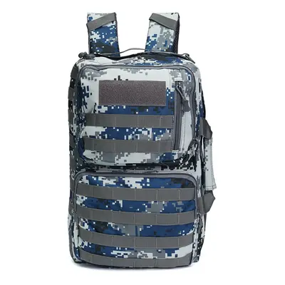 (Navy Camouflage) 50L Outdoor Tactical Army Backpack Rucksack Waterproof Camping Hiking Travel B