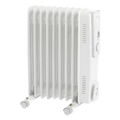 STATUS OFH9-2000W1PKB Oil-Filled Radiator - Grey, Grey