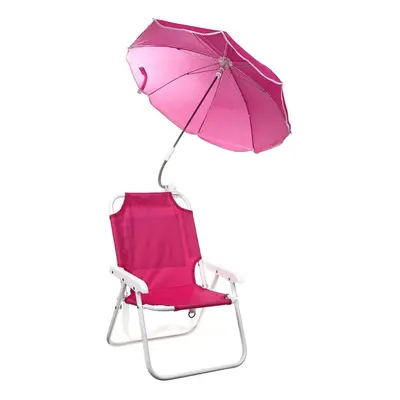 (Type B) Outdoor Child Beach Chair Folding Chair with Umbrella and behind pocket