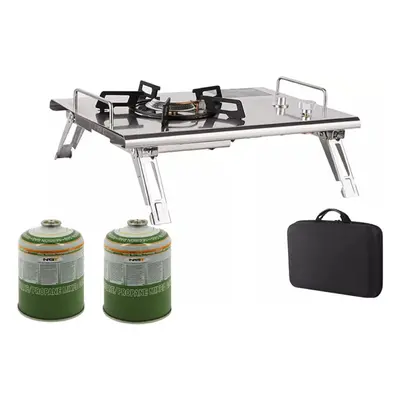 Folding Cassette Stove Portable Camping Gas Stove + GAS