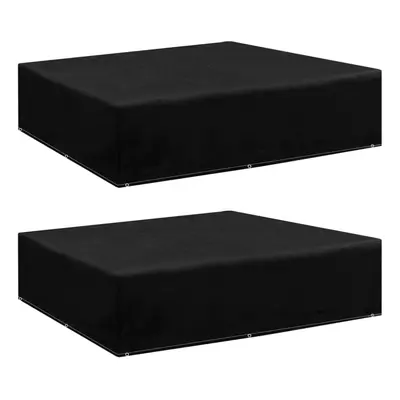 vidaXL 2x Garden Furniture Covers Eyelets Outdoor Patio Furniture Cover Set