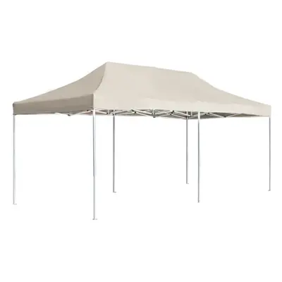 Garden Furniture Set Professional Folding Party Tent Aluminium 6x3 m Cream