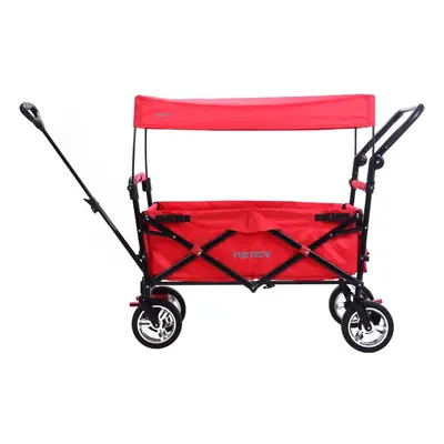 (Red) FUXTEC Folding Wagon / Foldable Wagon / Trolley / Hand Cart CT-700