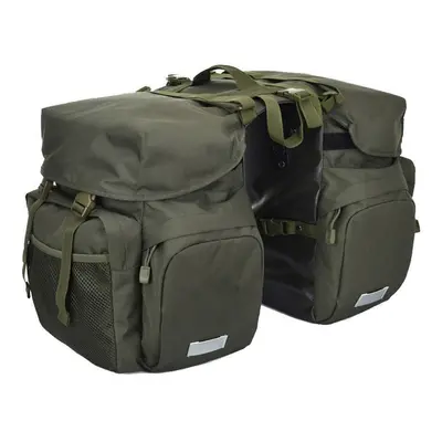 (Army Green) Bicycle Rear Seats Bag Large Capacity Carriers Rack Trunk Bags Luggage Waterproof C