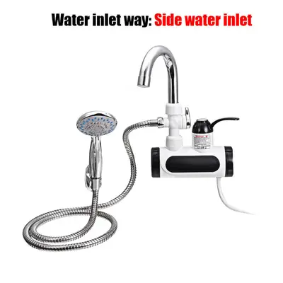 (Bottom water inlet) 3000W Temperature Display Instant Hot Water Tap Tankless Electric Faucet Ki