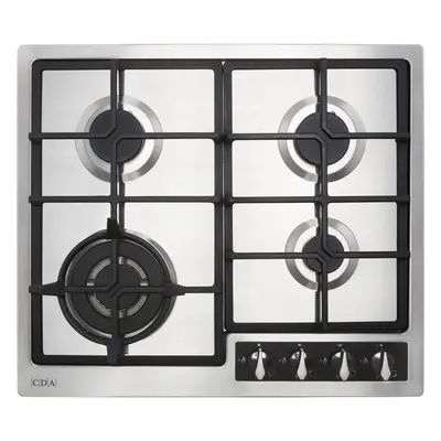 CDA HG6351SS 58cm Gas Hob - Stainless Steel